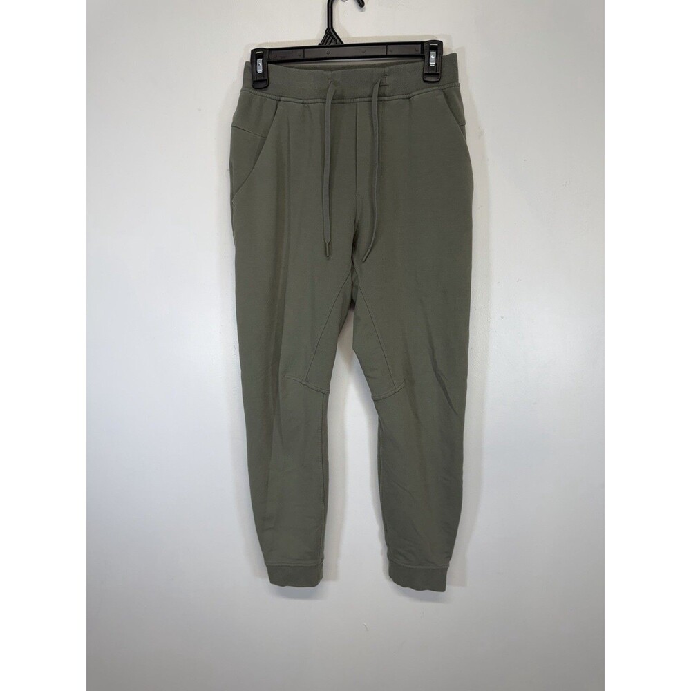 Lululemon Men City Sweat Joggers Green Drawstrings Sweatpants Activewear XS